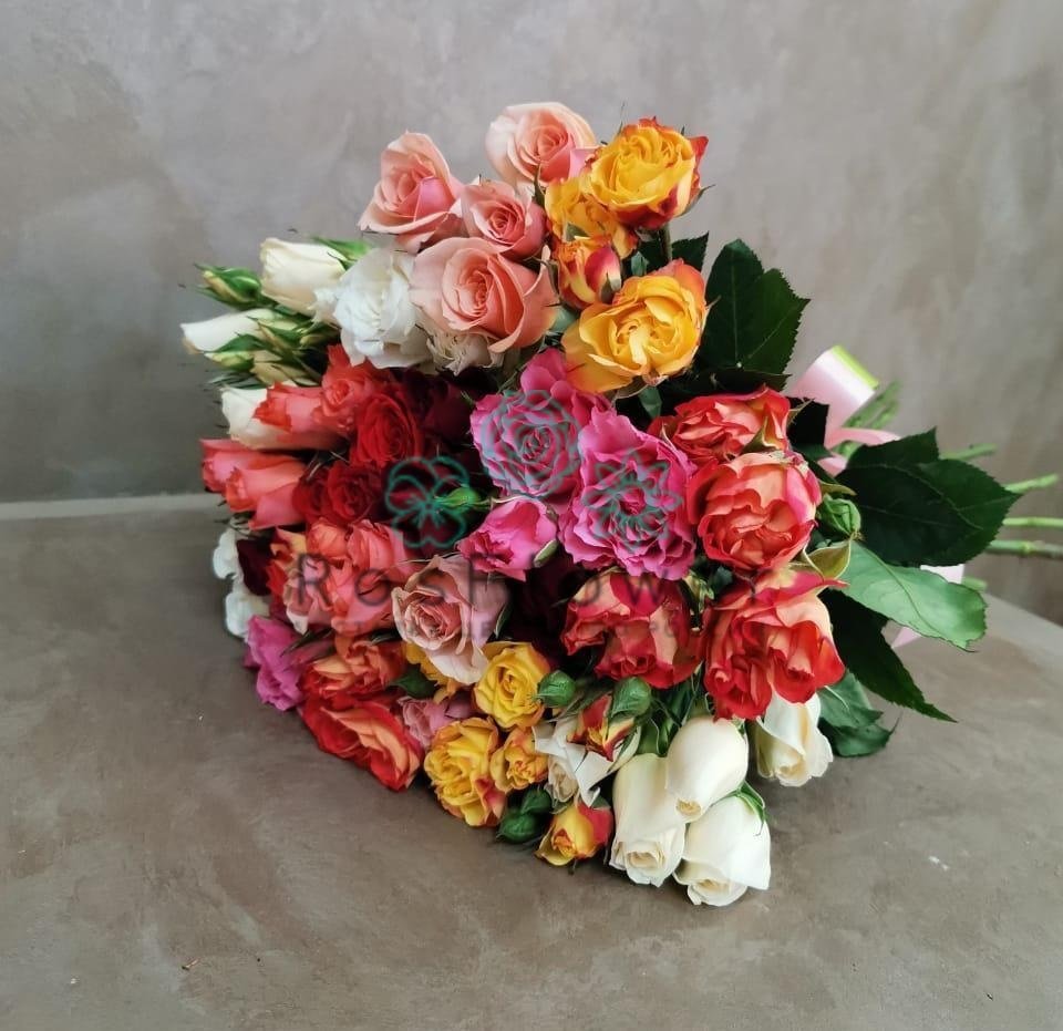 Букет цветов из: Розы в Агаповка