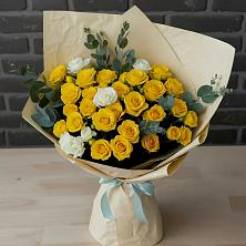 Букет цветов из:  Розы в Агаповка
