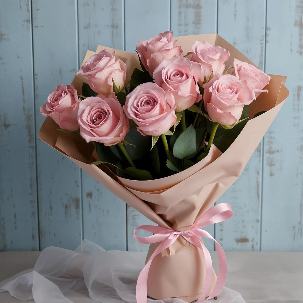 Букет цветов из: Розы в Агаповка