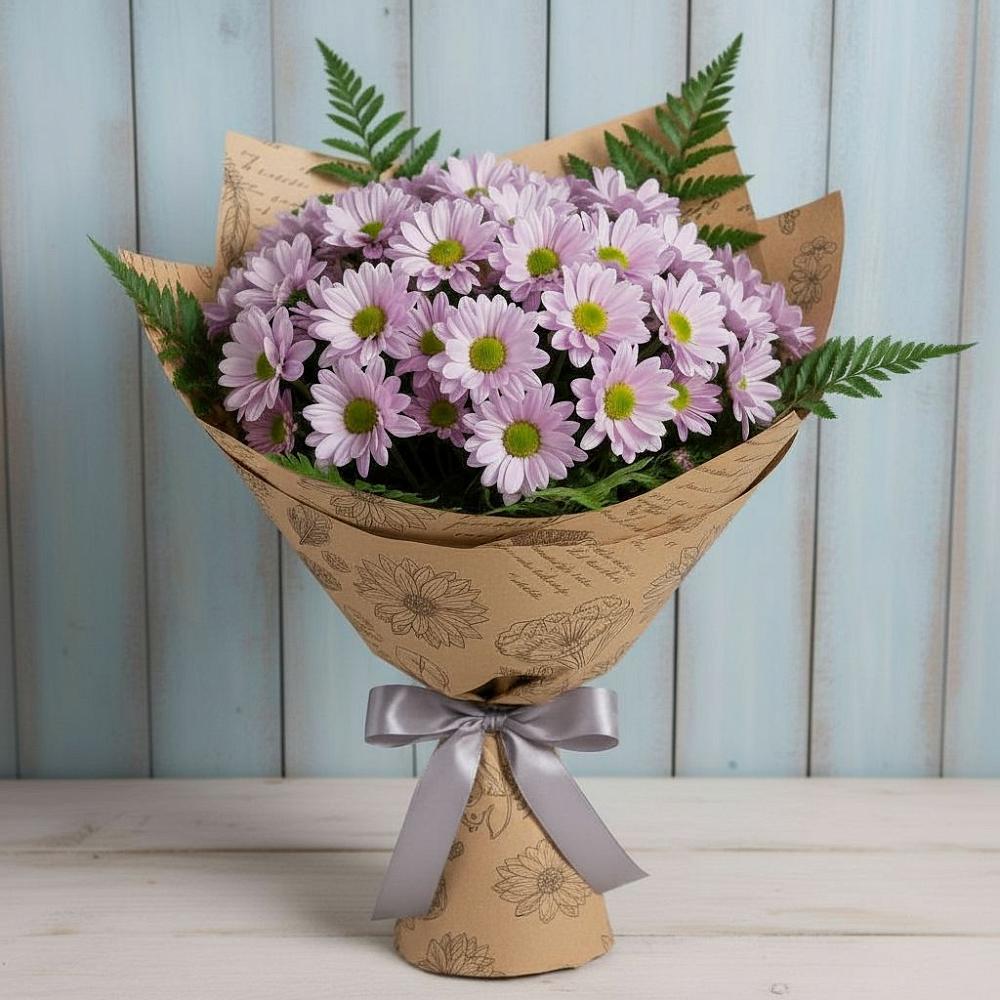 Букет цветов из: Хризантемы в Агаповка