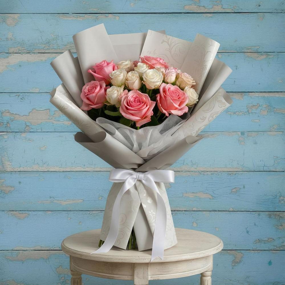 Букет цветов из: Розы в Агаповка