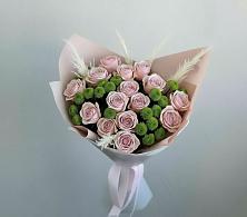 Букет цветов из:  Розы и Хризантемы в Агаповка