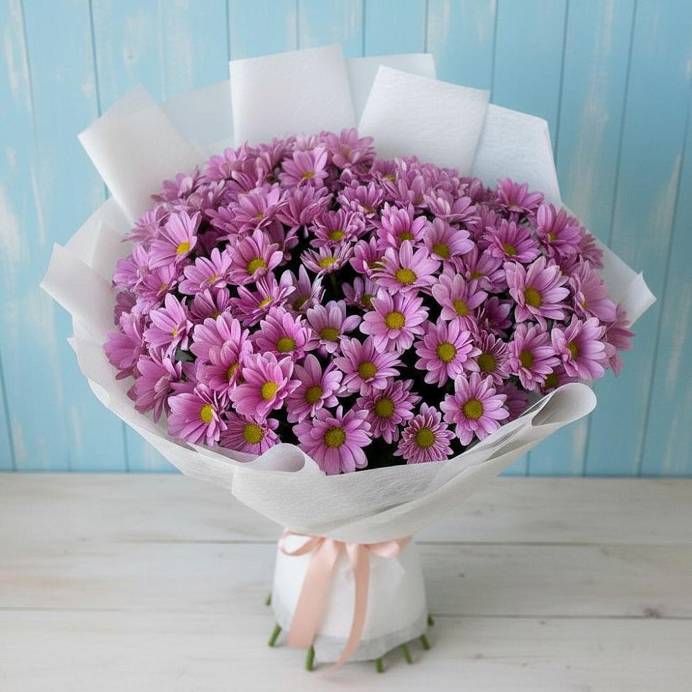 Букет цветов из: Хризантемы в Агаповка
