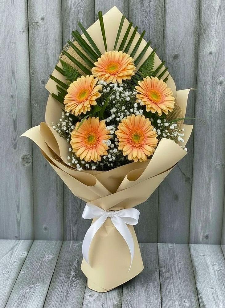 Букет цветов из: Герберы в Агаповка