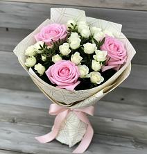 Букет цветов из:  Розы в Агаповка