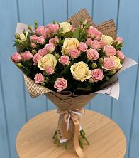 Букет цветов из:  Розы в Агаповка