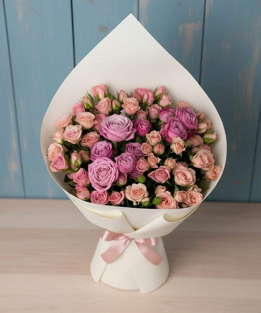 Букет цветов из: Розы в Агаповка