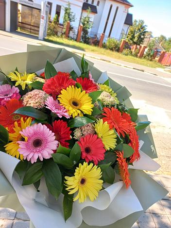 Букет цветов из: Герберы в Агаповка