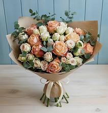 Букет цветов из:  Альстромерии и Розы #REPLACE_PRED# Агаповка